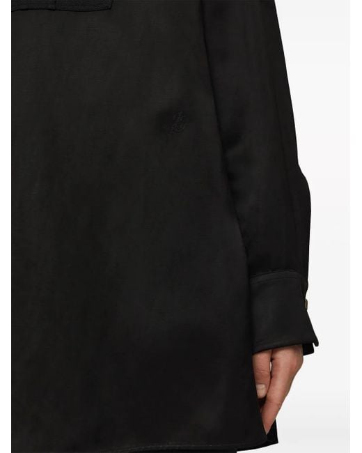 Jil Sander Black Thursday P.M. Linen-Blend Shirt