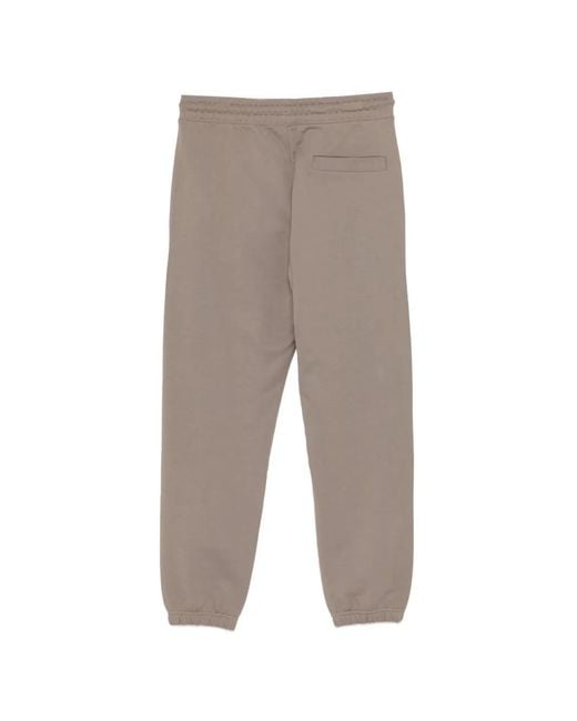 HUGO Gray Drawstring Logo Patch Trousers for men