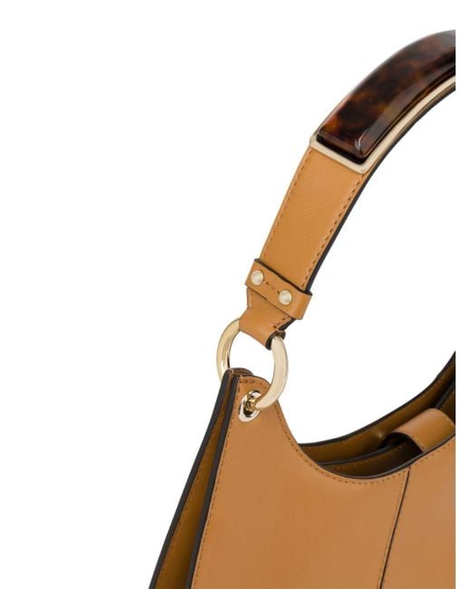 Alberta Ferretti Brown Leather Shoulder Bag