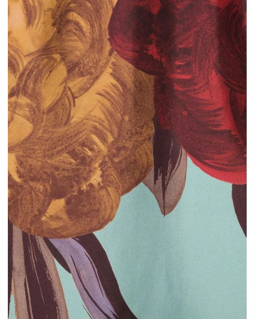 LaDoubleJ Blue Supremes Swing Minikleid Mit Blumenprint