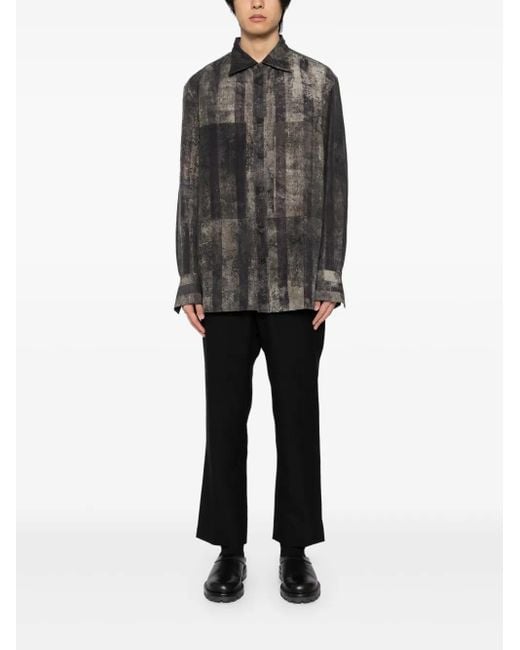 Ziggy Chen Gray Printed Shirt for men