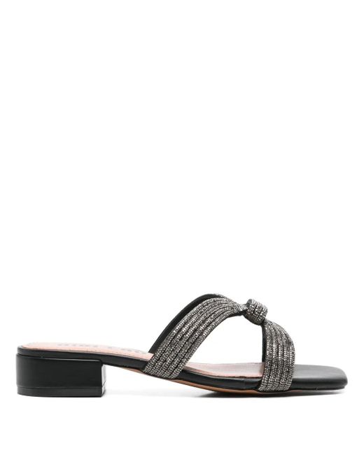 Bibi Lou Black Flache Sloan Sandalen