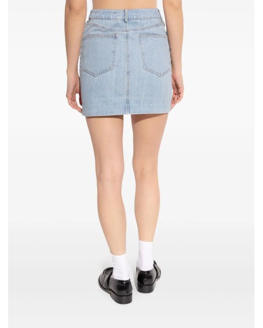 Gestuz Blue Vella Mini Skirt