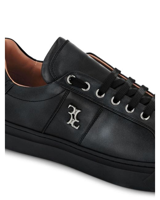 Billionaire Leren Sneakers Met Logoplakkaat in het Black voor heren
