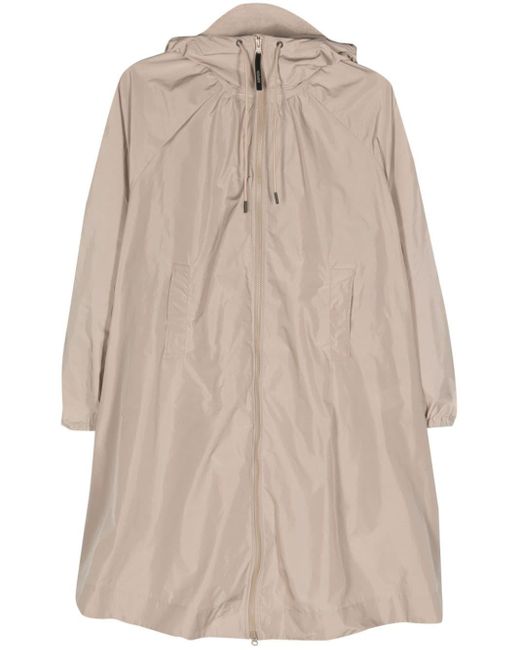 Lightweight hooded coat Aspesi de color Natural