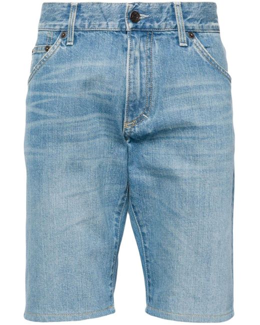 Pantalones vaqueros cortos con efecto desgastado Dolce & Gabbana de hombre de color Blue