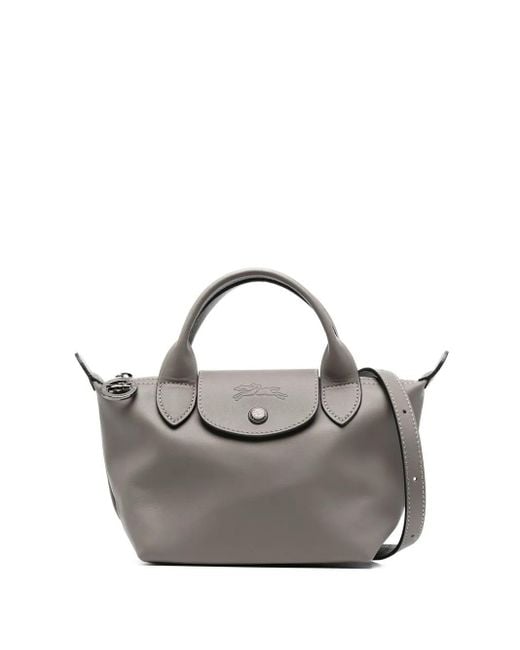 Longchamp Le Pliage Tas Met Handgreep in het Gray