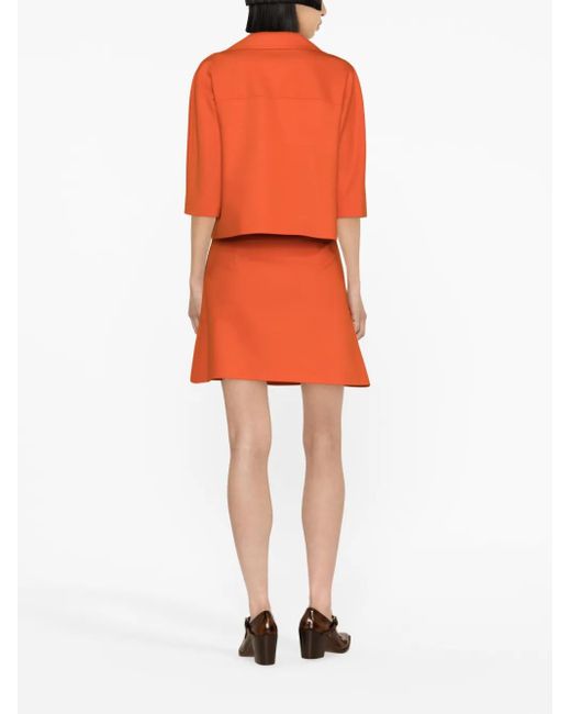 Fabiana Filippi Orange Jupe À Taille Haute