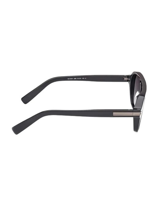 Gafas con montura cuadrada Zegna de hombre de color Black