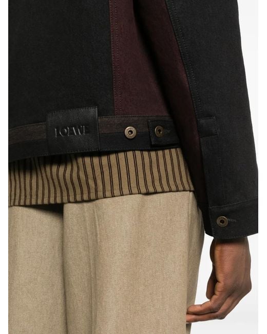 Loewe Black Panelled Jacket for men