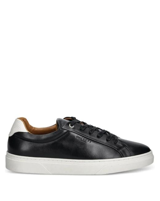 メンズ Hackett Leather Sneakers Black