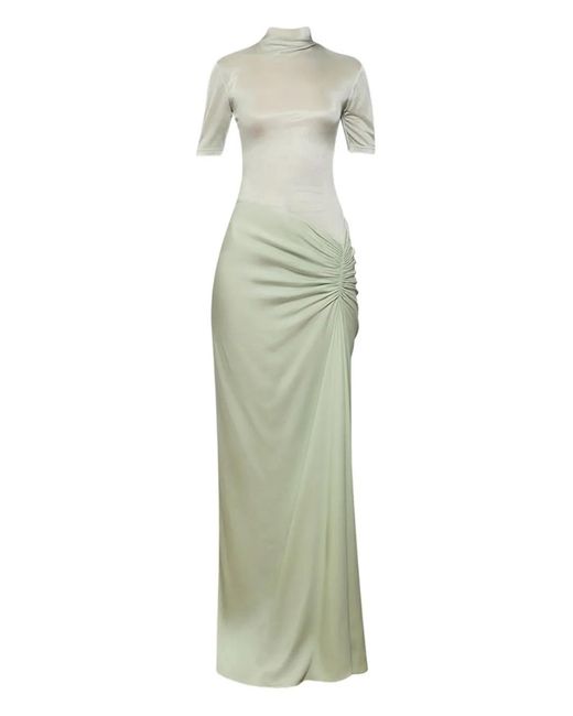 green fusion dress Christopher Esber Ruched Tee Gown Maxi in group:K922