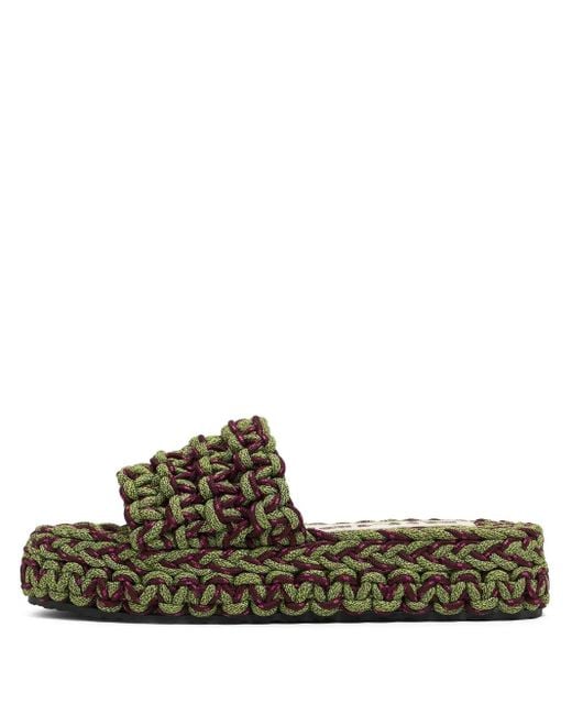 Bimba Y Lola Touw Slippers in het Green