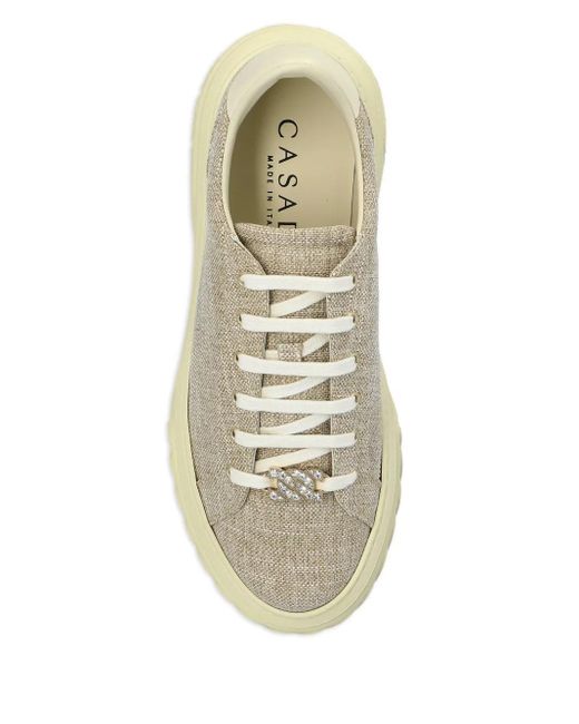 Casadei Natural Stylish Off Road Jutalux Sneaker