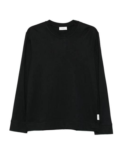 メンズ Paolo Pecora ロングtシャツ Black