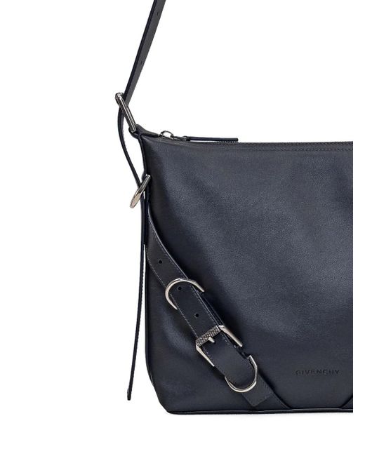 Givenchy Black Voyou Buckle-Detail Shoulder Bag for men