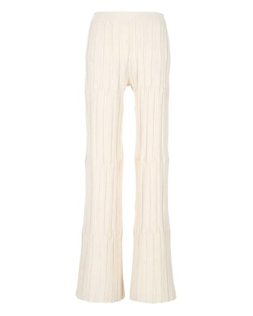 Mrz White Ausgestellte Hose mit Falten
