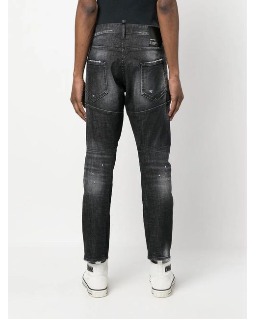 DSquared² Gray Slim-Cut Jeans for men