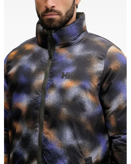 Helly Hansen Gray Yu 23 Reversible-Design Puffer Jacket for men