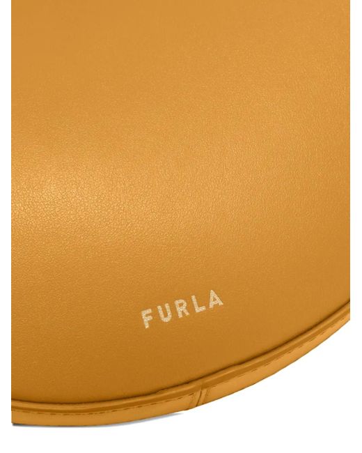 Furla Orange Delizia Top-Handle Mini Bag