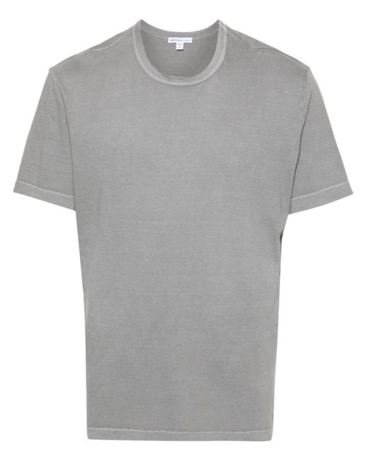 Camiseta con cuello redondo James Perse de hombre de color Gray