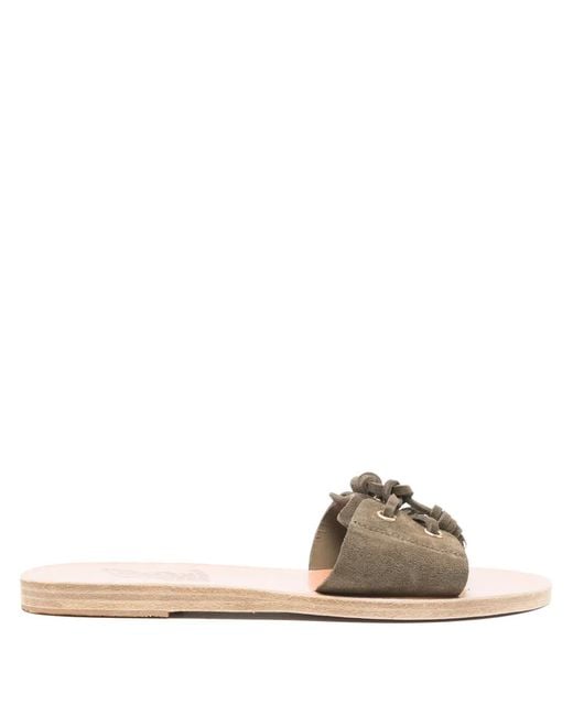 Ancient Greek Sandals Natural Verina Knotted-Detail Sandals