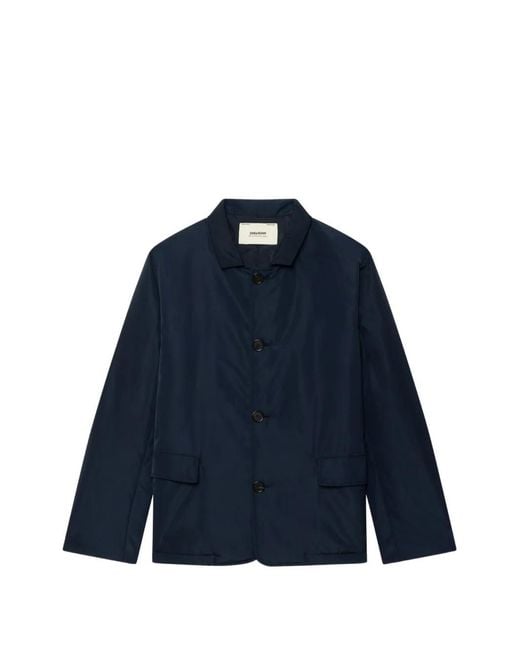 Zadig & Voltaire Blue Kleo Puffer Jacket for men