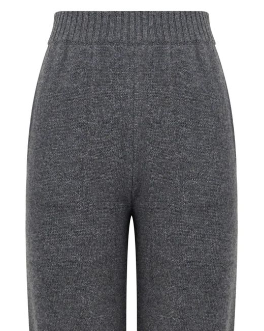 MSGM Wollen Trainingsbroek Met Elastische Taille in het Gray