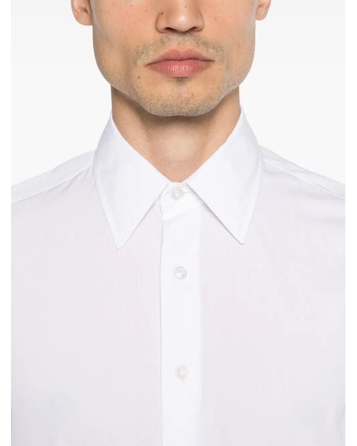Lardini Overhemd Met Lange Mouwen in het White voor heren