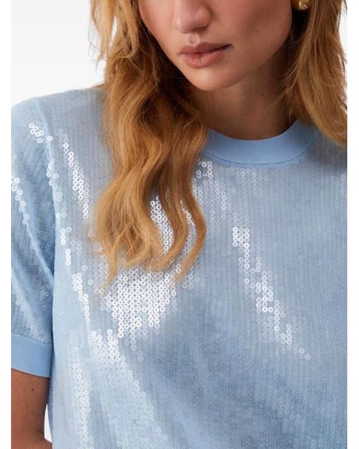 Liu Jo Blue Top With Sequins