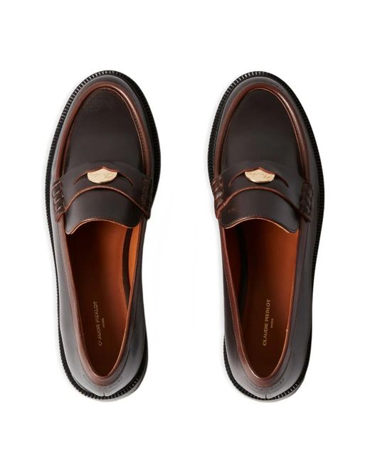 Claudie Pierlot Black Leather Loafers