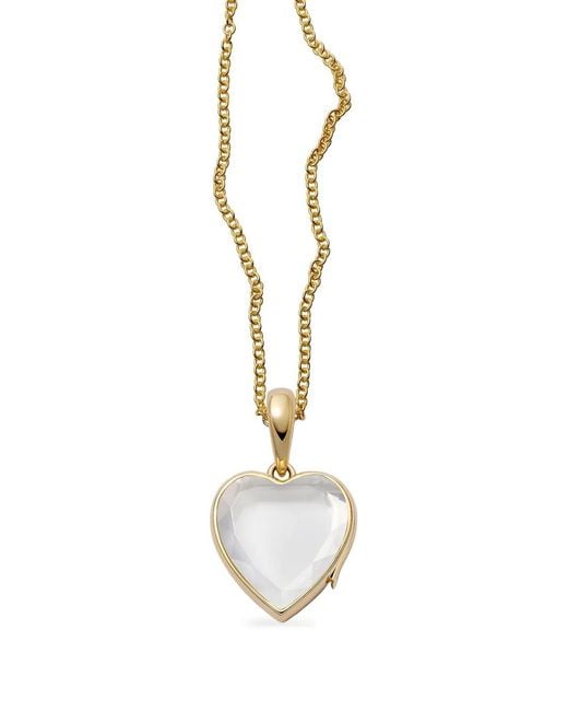 Loquet London Metallic 18K Midi Heart Locket