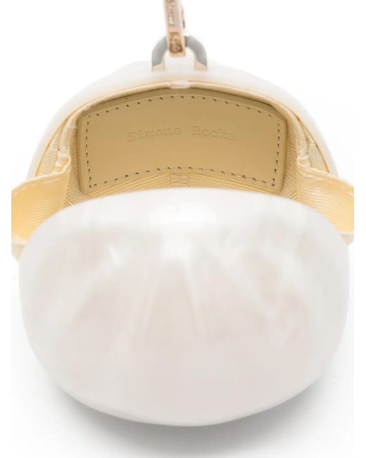 Simone Rocha White Pearl Cross Body Bag