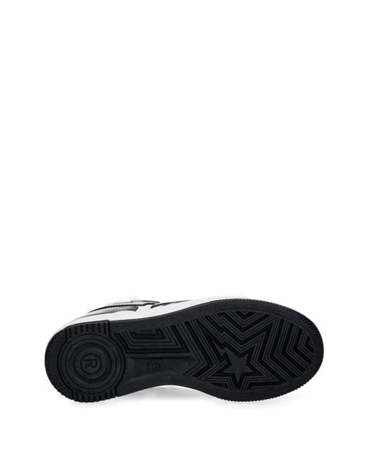 A Bathing Ape White Star-Embellishment Sneakers