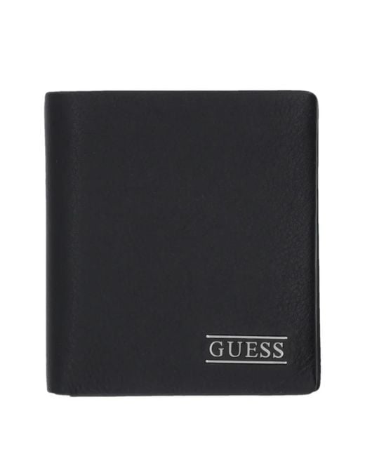 Guess Black Logo Cardholder for men