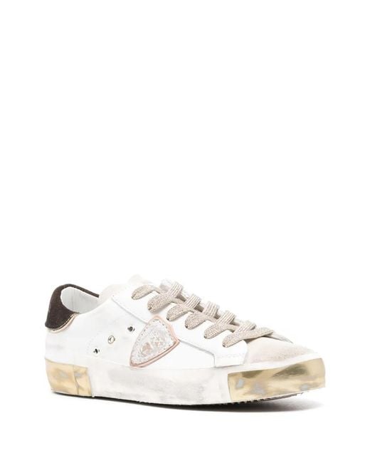 Philippe Model White Flat Shoes