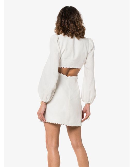 Zimmerman corsage top braid mini dress