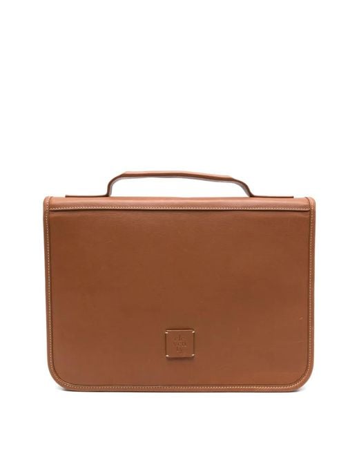 Borsa Porta Pc di Eleventy in Brown da Uomo