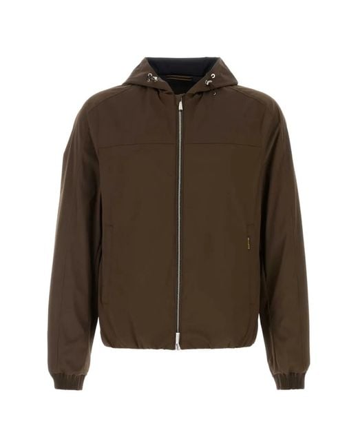 Moorer Brown Veste Albori À Capuche for men