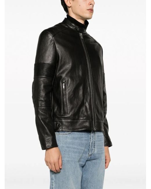Zadig & Voltaire Black Lean Zip-Up Leather Biker Jacket