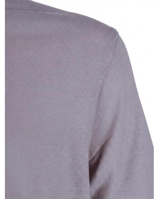 FILIPPO DE LAURENTIIS Purple Crew-Neck Short-Sleeve T-Shirt for men