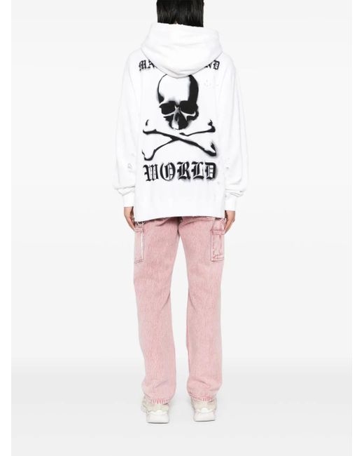 MASTERMIND WORLD Hoodie Met Logoprint in het White voor heren