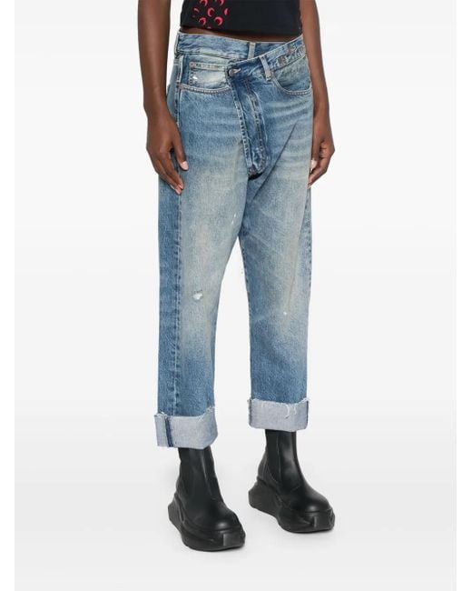 R13 Blue Crossover Jeans