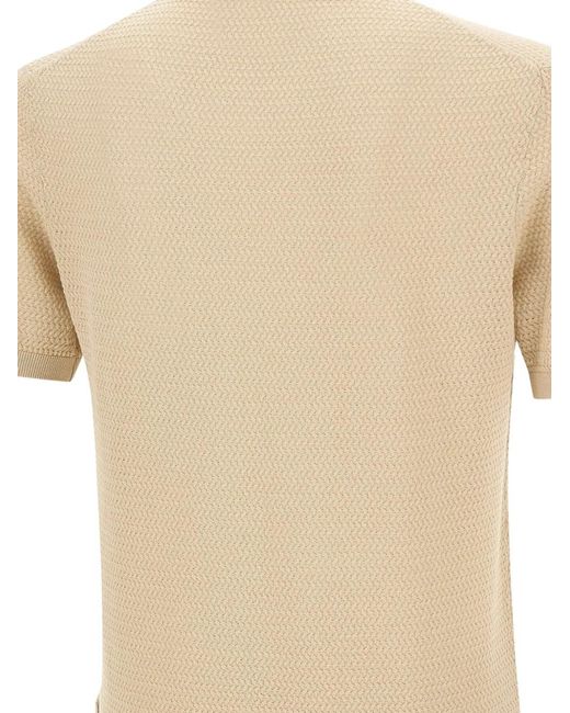 Bob Natural Cross Textured-Finish Sweater for men