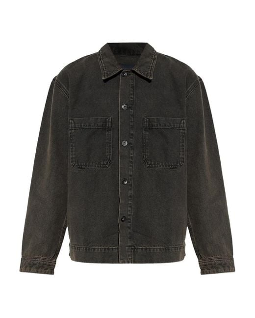 Rag & Bone Black Buttoned Pocket Shirt Jacket for men