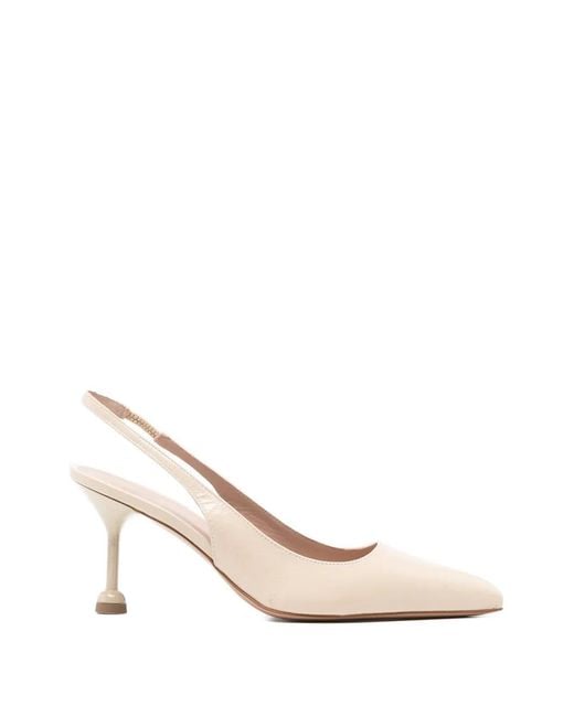 Festamilano Natural Slingback Pumps