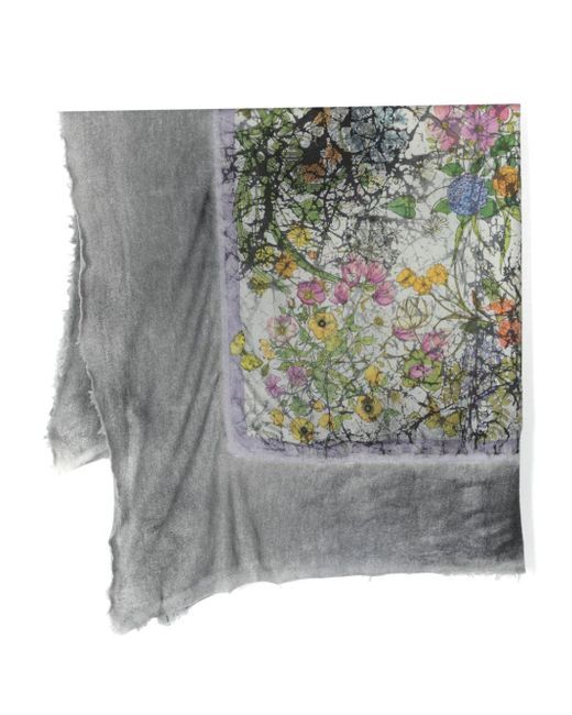 Work Of Art panelled scarf di Avant Toi in Gray