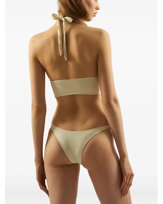 Taller Marmo Metallic Ring-Detail Bikini Set (Set Of Two)