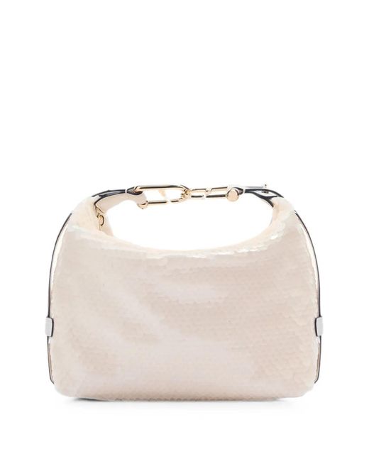Furla Natural Tonie Sequin Shoulder Bag