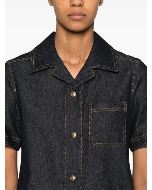 Moncler シャツドレス Denim Mini Shirt Dress 関税込 Denim Blue Denim Mini Shirt Dress - Dresses for Women